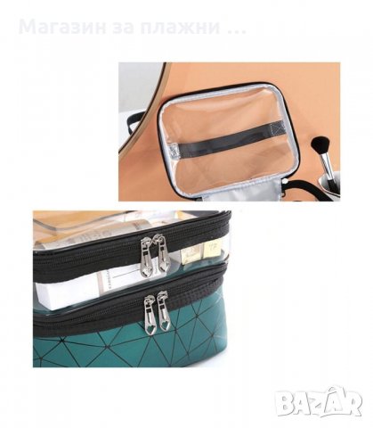 ДВУЕТАЖНА КОЗМЕТИЧНА ЧАНТА - код 3024, снимка 5 - Куфари - 34138799
