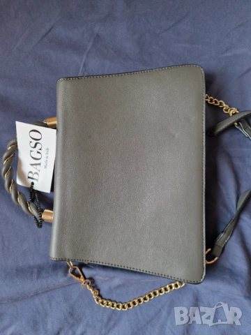 ПРОМОЦИЯ! Бутикова сива дамска чанта, снимка 8 - Чанти - 52332766