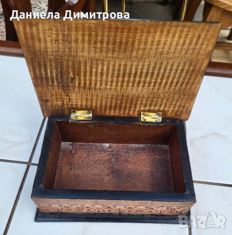 Старинна кутия комбинация дърво + мед, снимка 4 - Антикварни и старинни предмети - 41965738