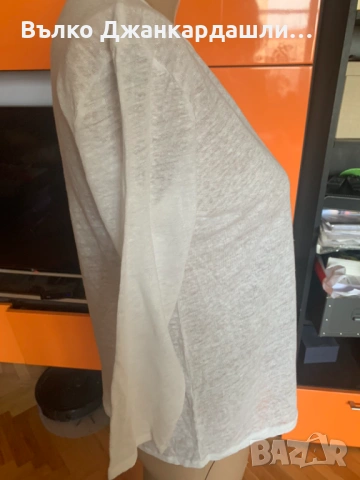 Ленена блуза Massimo Dutti, размер М, снимка 4 - Блузи с дълъг ръкав и пуловери - 53094246