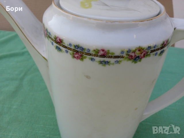 Стар порцеланов чайник, снимка 2 - Аксесоари за кухня - 36242717