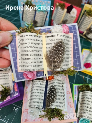 Мини картички с книги. Картички за учител. Налични! , снимка 9 - Други - 53598609