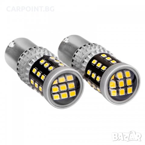 КРУШКИ ДИОДНИ LED CANBUS 2016 39SMD 1157 BAY15D P21 5W БЯЛ 2БРОЯ 02800 1КТ., снимка 1