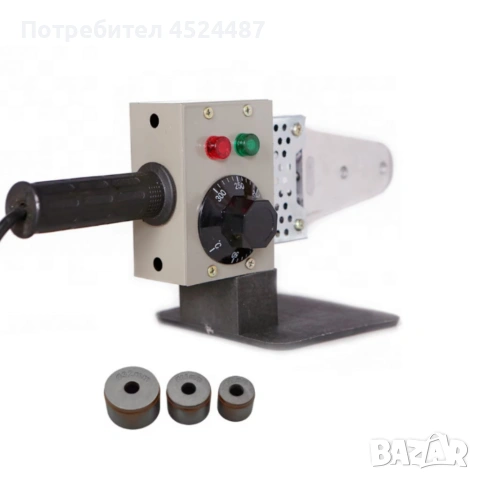 Професионална лепачка за PPR тръби 900W с регулируема температура (50–300°C) – Комплект с куфар, снимка 4 - Други инструменти - 53823097