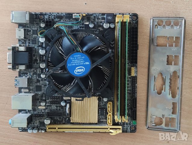 Компютърни компоненти комплект ASUS H81I + Intel Celeron + 8GB DDR4 + FAN КОМПЮТЪР, снимка 3 - За дома - 41887268