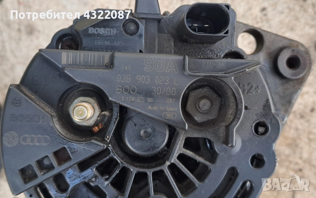  Алтернатор / Динамо за Seat Leon Toledo / Сеат Толедо 1.9 TDI 110 к.с 99-06г , снимка 2 - Части - 52172583