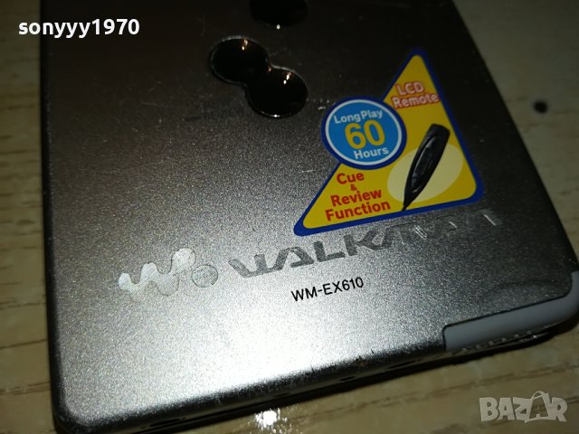 SONY WM-EX610 WALKMAN METAL SLIM 3005231912, снимка 6 - Радиокасетофони, транзистори - 40877273
