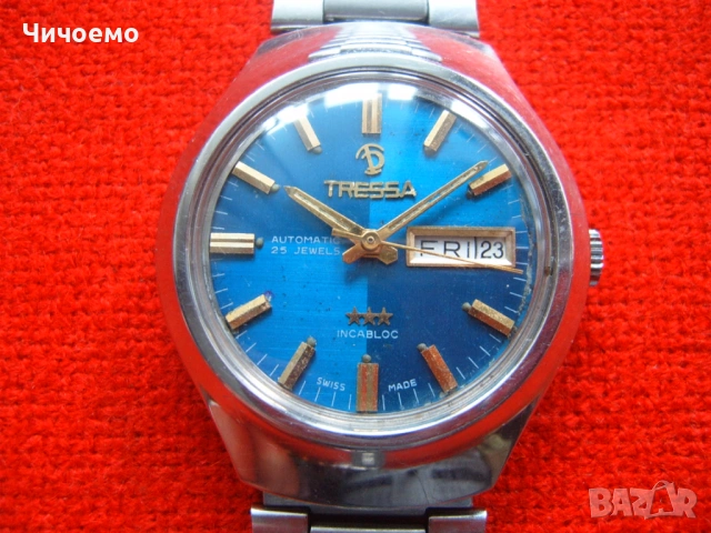 TRESSA QUALITY SYMBOL 25 Jautomatic Марков мъжки часовник, снимка 9 - Антикварни и старинни предмети - 53201447