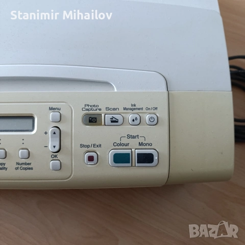 Продавам принтер, скенер и копирна машина Brother dcp 195c, снимка 2 - Принтери, копири, скенери - 53798207