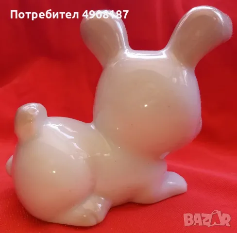 Скулптура Бял Заек. Италия, снимка 5 - Статуетки - 55959999