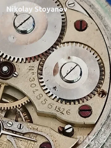 Сребърен джобен часовник NOMOS, снимка 6 - Джобни - 56392721