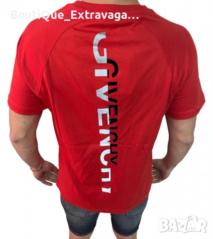 Мъжка тениска Givenchy Red !!!, снимка 2 - Тениски - 40059711