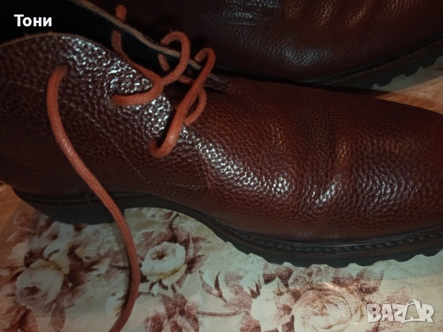 FLORIS VAN BOMMEL Оригинал Нови Мъжки Боти Изцяло от Естествена Кожа 42/43, снимка 8 - Мъжки боти - 53489172