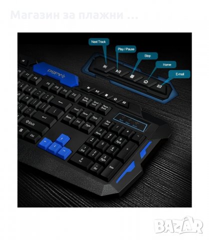 Безжична гейм клавиатура и мишка HK8100 - код 8100, снимка 8 - Клавиатури и мишки - 34305723