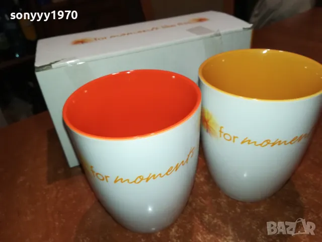 2БР КЕРАМИЧНИ ЧАШИ-НОВИ 2212241511, снимка 2 - Антикварни и старинни предмети - 48433505
