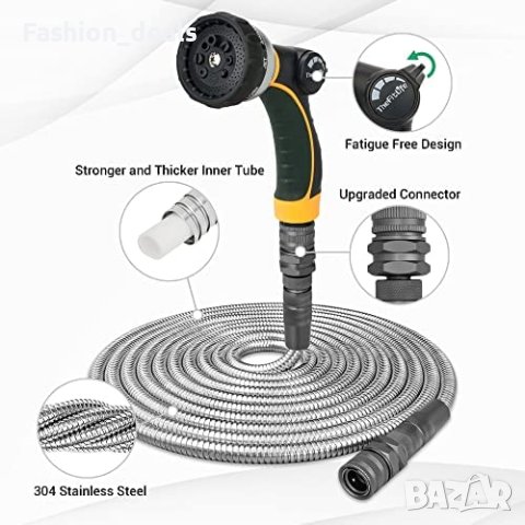 Нов Градински маркуч 15 метра + пистолет 8 вида струя поливане градина, снимка 2 - Други - 40336571