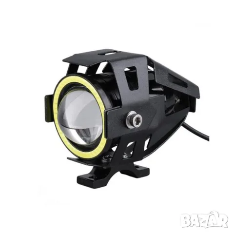 Водоустойчив LED фар с червен halo ефект и блиц режим