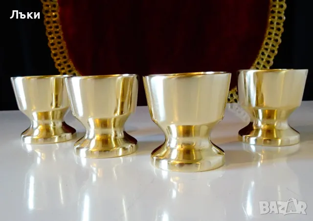 Бронзови чаши за ракия,свръх масивни,звънки. , снимка 5 - Антикварни и старинни предмети - 49815927