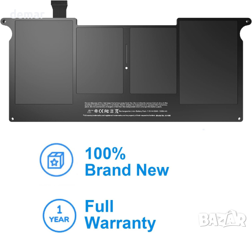 Батерия HASESS A1465 за MacBook Air 11 инча A1370 A1406 A1465 A1495, снимка 4 - Батерии за лаптопи - 44747559