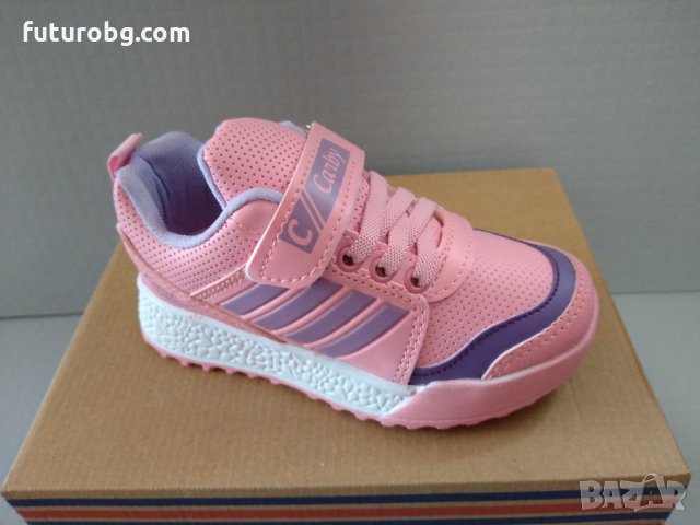 Розови маратонки с лилав акцент, снимка 7 - Детски маратонки - 34277412