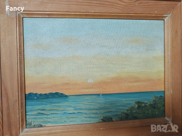 Картина върху платно 52/42 г, снимка 3 - Антикварни и старинни предмети - 52696718