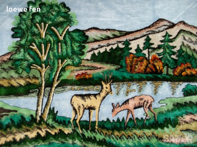 Подходящ за рамкиране като картина ! Ковьор кавьор пано пейзаж плюш плюшен , снимка 3 - Пана - 40939993