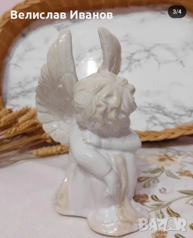 Красиво порцеланово ангелче в перфектно състояние., снимка 3 - Колекции - 47361671