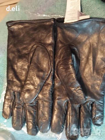 Unisex MOSCHINO Original Size L 100% Кожа Страхотни ръкавици , снимка 3 - Ръкавици - 48237942