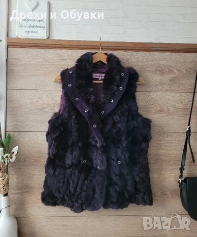 Елек естествен косъм и естествена кожа , снимка 4 - Елеци - 52772904