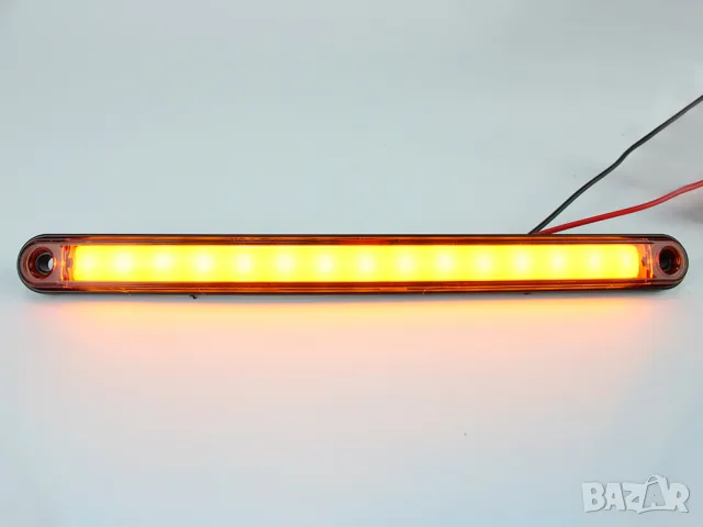 NEON LED габарит 15 LED 245 mm 12-24V с жълта светлина, снимка 2 - Аксесоари и консумативи - 55868934