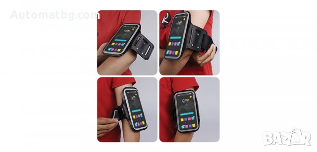 Спортен калъф за китка, черен, 5.8 ", Automat, снимка 3 - Спортна екипировка - 34445768