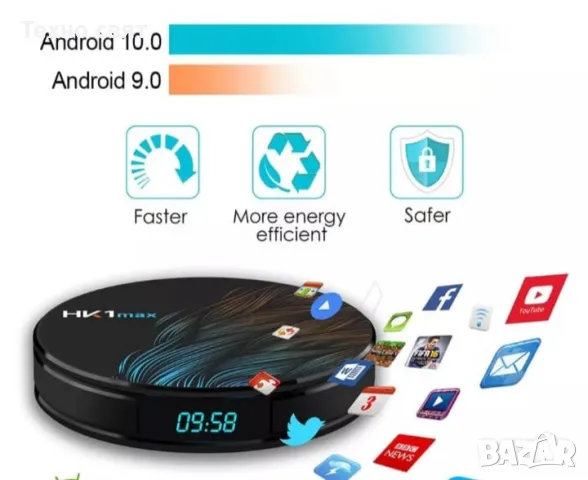 Онлайн телевизия СМАРТ ТВ БОКС HK1 MAX ultra 8K tv box Bluetooth4.0 5G, снимка 7 - Плейъри, домашно кино, прожектори - 47696065