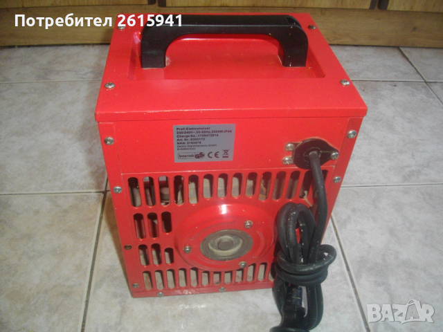 Немски-2 KW-Profi Elektrohelzer-Печка/Метален Ел.Отоплител-2 Киловата/2000 Вата-Професионален, снимка 11 - Други инструменти - 36292653