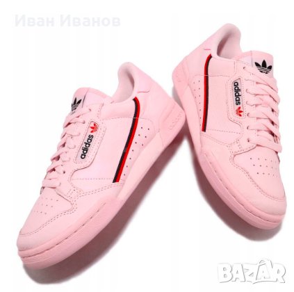 кецове/ маратонки Adidas Continental 80 Clear Pink Scarlet  номер 42-42 2/3, снимка 4 - Маратонки - 39213643