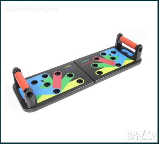 Преносим комплект дъска за лицеви опори, снимка 3 - Фитнес уреди - 42630606