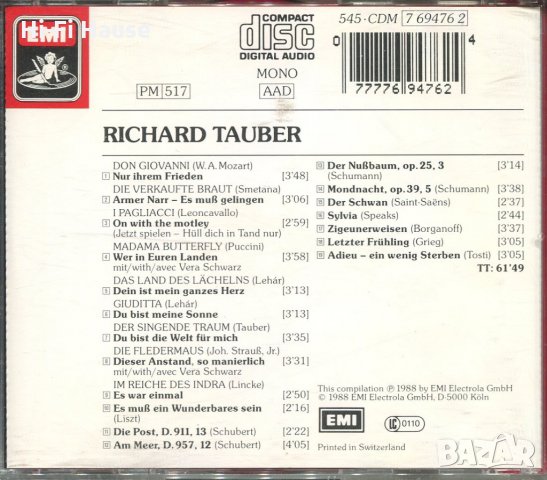 Richard Tauber - Ein Portrat, снимка 2 - CD дискове - 34585077