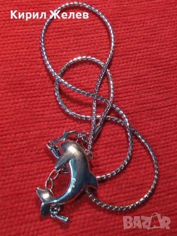 ФИНО ПОСРЕБРЕНО КОЛИЕ с ФИГУРАЛНА АРТ ВИСУЛКА ДЕЛФИНЧЕ 21321, снимка 6 - Колиета, медальони, синджири - 47034898