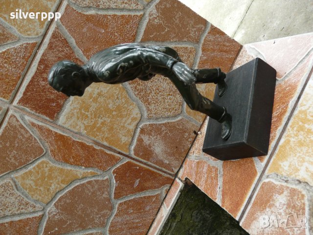  Стара метална фигура , снимка 4 - Антикварни и старинни предмети - 41209943