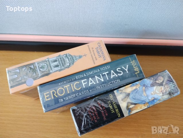 Таро за любовни гадания:  Decameron Tarot & Erotic FantasyTarot , снимка 3 - Карти за игра - 33813796