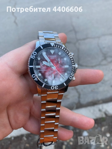 Чисто нов швейцарски Tissot Seastar 1000 30бара хронограф, снимка 7 - Мъжки - 53523322