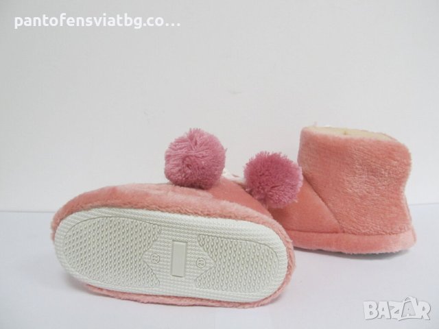 Детски пантофи тип ботуш розово 21/30, снимка 4 - Детски пантофи - 42735664