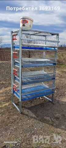 Четириетажна клетка за пъдпъдъци