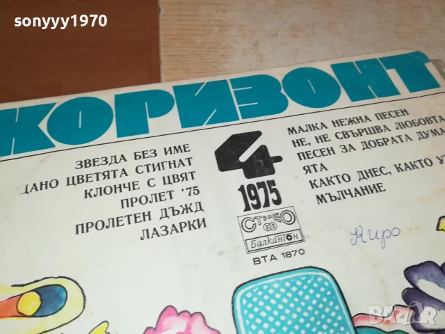 ХОРИЗОНТ 4-ПЛОЧА 1906251010, снимка 2 - Грамофонни плочи - 50720517
