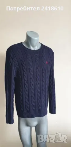 POLO Ralph Lauren Cable Cotton / Knit Mens Size S НОВО! ОРИГИНАЛ! Мъжки Пуловер!, снимка 3 - Пуловери - 48055778