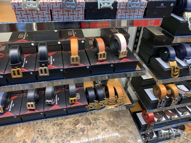 колани от естествена кожа в кутия louis vuitton guess fendi hermes , снимка 12 - Колани - 50999390