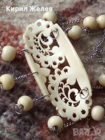 Колие дамско от слонова кост 51941, снимка 5 - Колиета, медальони, синджири - 52195853