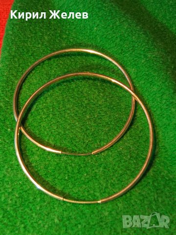 КЛАСИЧЕСКИ СТИЛЕН МОДЕЛ СРЕБЪРНИ ОБЕЦИ ВИСОКА ПРОБА СРЕБРО РЪЧНА МАЙСТОРСКА ИЗРАБОТКА 38746