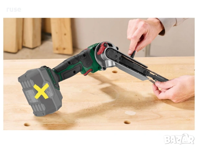 НОВИ! Акумулаторна лентова пила Parkside PBFA 20-LI A1, снимка 3 - Други инструменти - 53426332