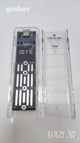Кутия за SSD M.2 NGFF M-key към USB-C 3.1 / USB 3.0, снимка 5 - Кабели и адаптери - 52685876