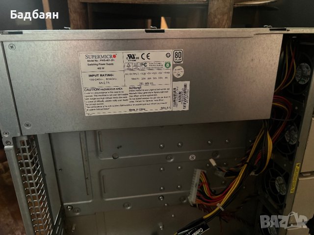 Сървърно захранване Supermicro 400W 80 Plus